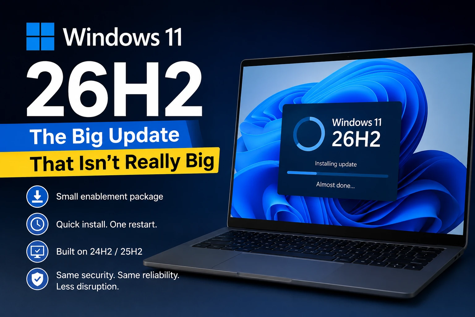 Windows 11 version 26H2 update artwork