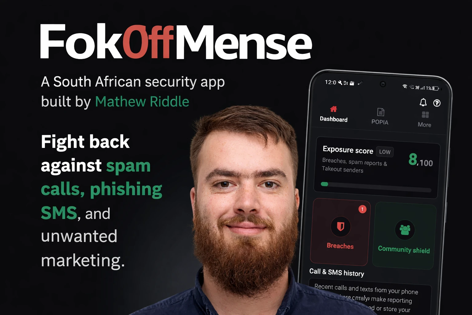 FokOffMense app on phone