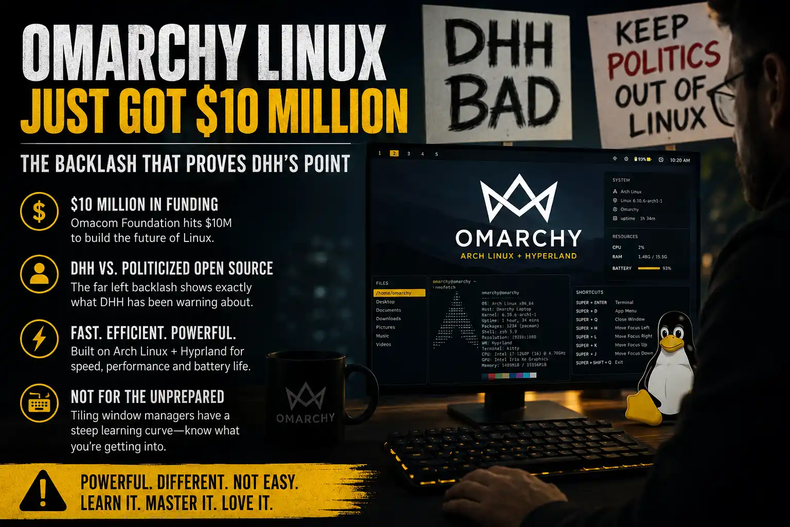 Omarchy Linux desktop