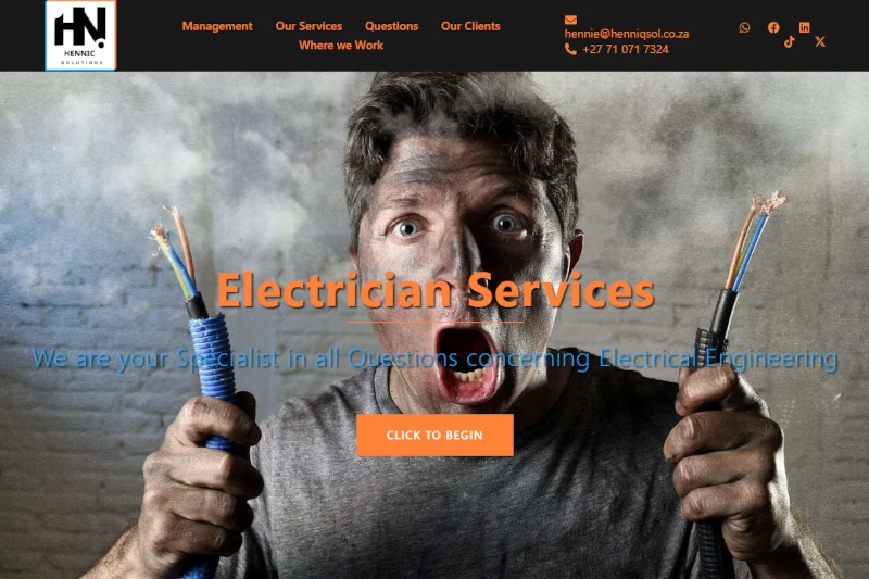 Hennic Solutions website