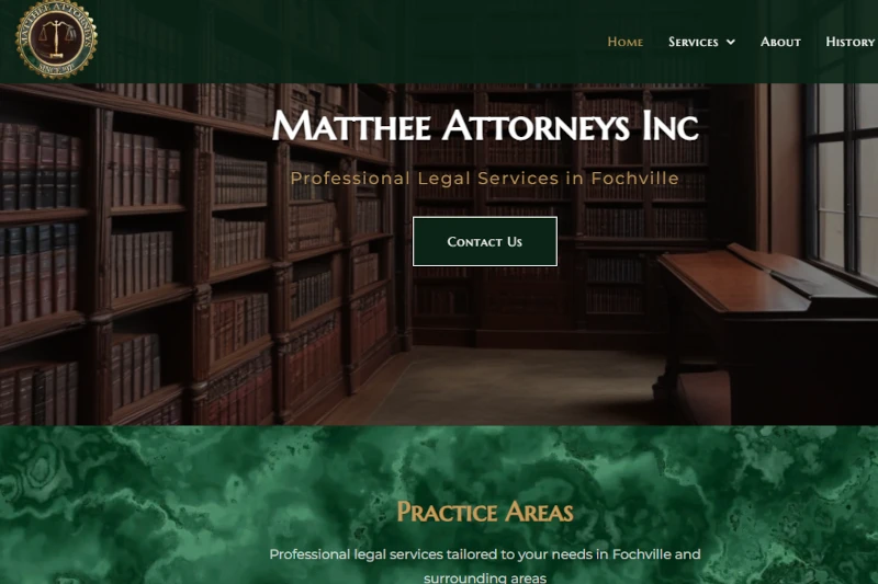 Matthee Attorneys website